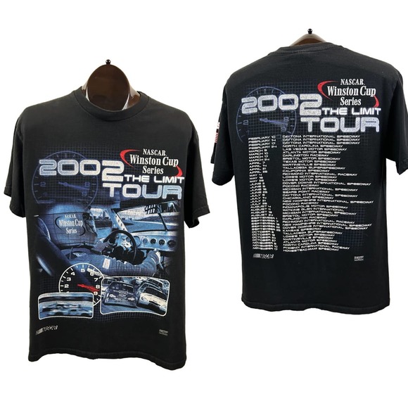 Y2K 2002 Nascar The Limit Tour Winston Cup T Shirt / Women’s Medium * - Picture 1 of 5